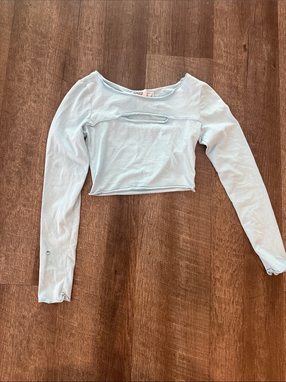 Princess Polly long sleeve shirt light blue